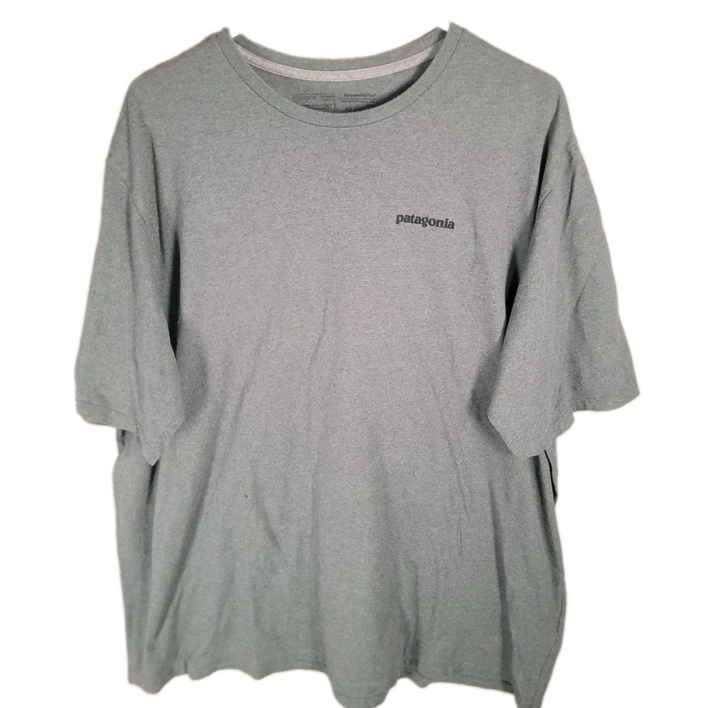 Patagonia Shirt Mens XXL P-6 Logo Responsibili-Tee Green Heather Graphic